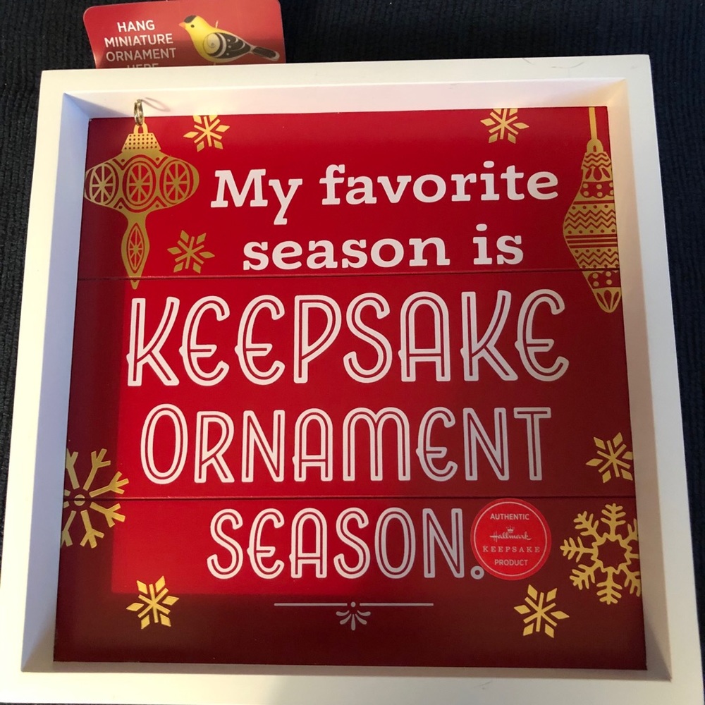 Hallmark Keepsake ornament season sign block